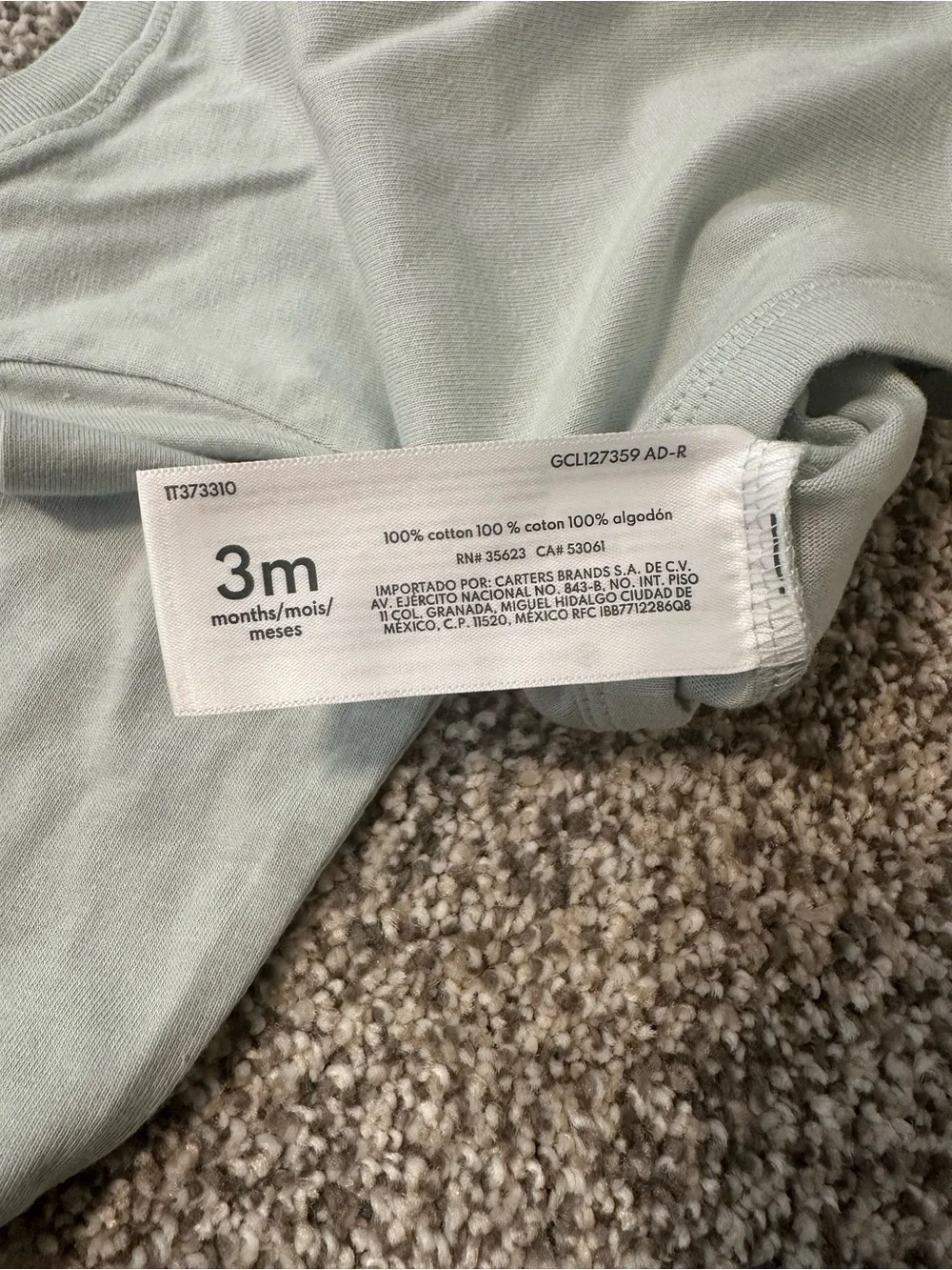 Carter’s Baby 3M I Love My Grandpa Bodysuit NWT
